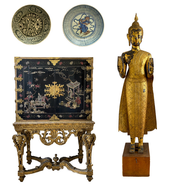 Ankauf asiatische Objekte aus Keramik, Holz, Sandstein, Silber, Jade und Marmor in Frankfurt
